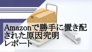 Amazonで勝手に置き配された原因究明レポート